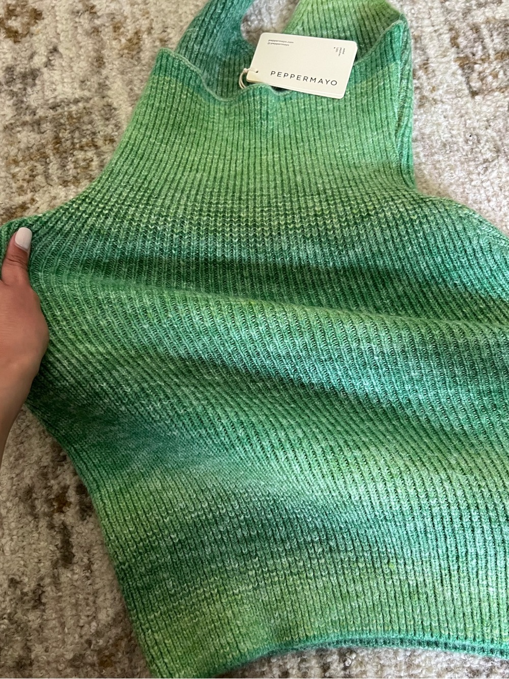 Peppermayo Knit Mini Halter Dress NWT - Picture 8 of 8